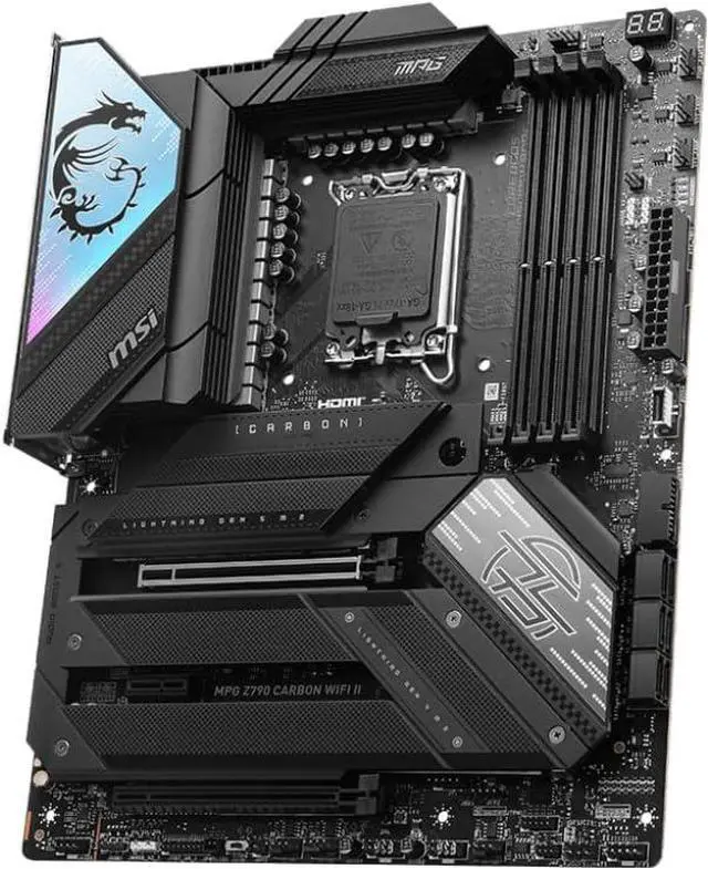 Alt view image 2 of 4 - MSI MPG Z790 CARBON WIFI II Intel LGA 1700 DDR5 ATX Desktop Motherboard