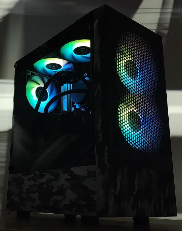 Alt view image 3 of 7 - Gaming PC Ryzen 5 8400F 16GB RAM 1TB SSD RTX 3060 Ti 8GB Windows 11 Computer