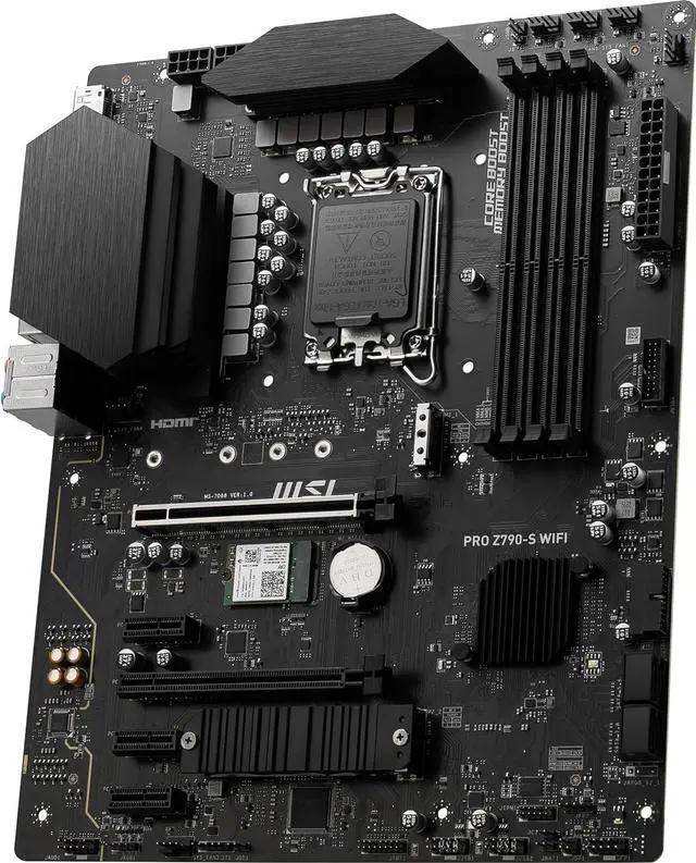 Alt view image 2 of 4 - MSI PRO Z790-S WIFI Intel LGA 1700 Z790 ATX M.2 Desktop Motherboard B