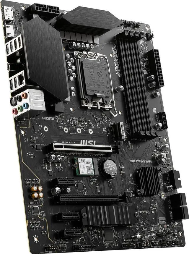 Alt view image 3 of 4 - MSI PRO Z790-S WIFI Intel LGA 1700 Z790 ATX M.2 Desktop Motherboard B