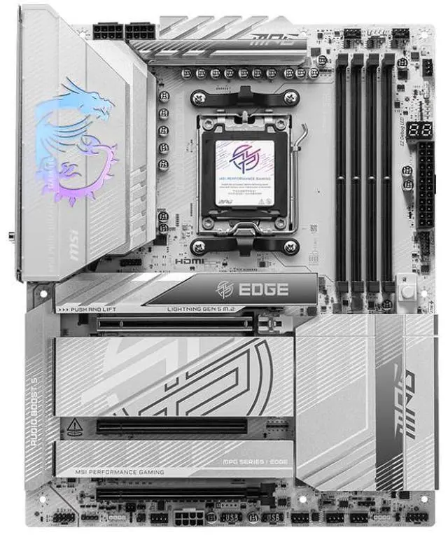 Main image of MSI MPG X870E Edge TI WiFi AMD AM5 DDR5 ATX Desktop Motherboard