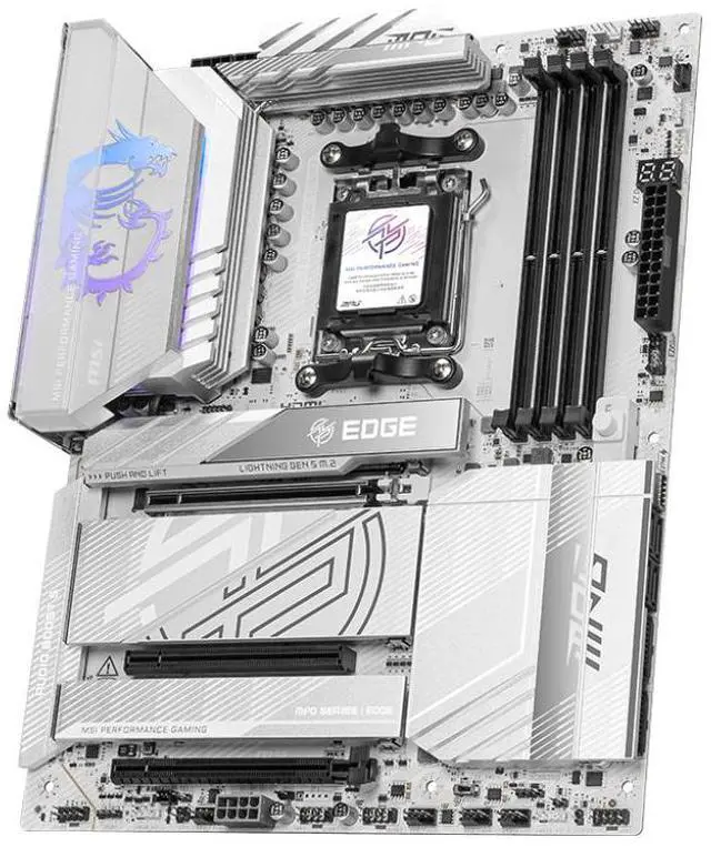 Alt view image 2 of 4 - MSI MPG X870E Edge TI WiFi AMD AM5 DDR5 ATX Desktop Motherboard