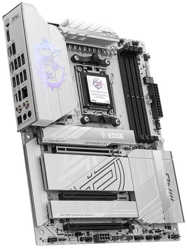 Alt view image 3 of 4 - MSI MPG X870E Edge TI WiFi AMD AM5 DDR5 ATX Desktop Motherboard