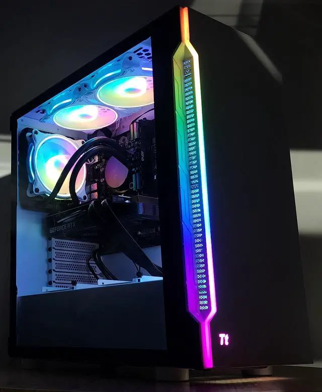 Alt view image 3 of 7 - Gaming PC i7-11700F 16GB RAM 256GB SSD + 1TB HDD RTX 3060 Ti 8GB Win11 Computer