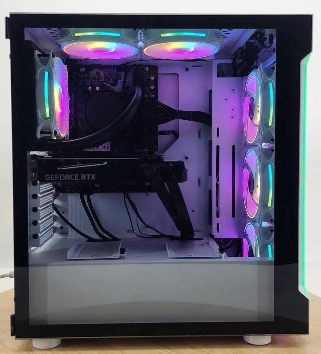 Alt view image 4 of 7 - Gaming PC i7-11700F 16GB RAM 256GB SSD + 1TB HDD RTX 3060 Ti 8GB Win11 Computer