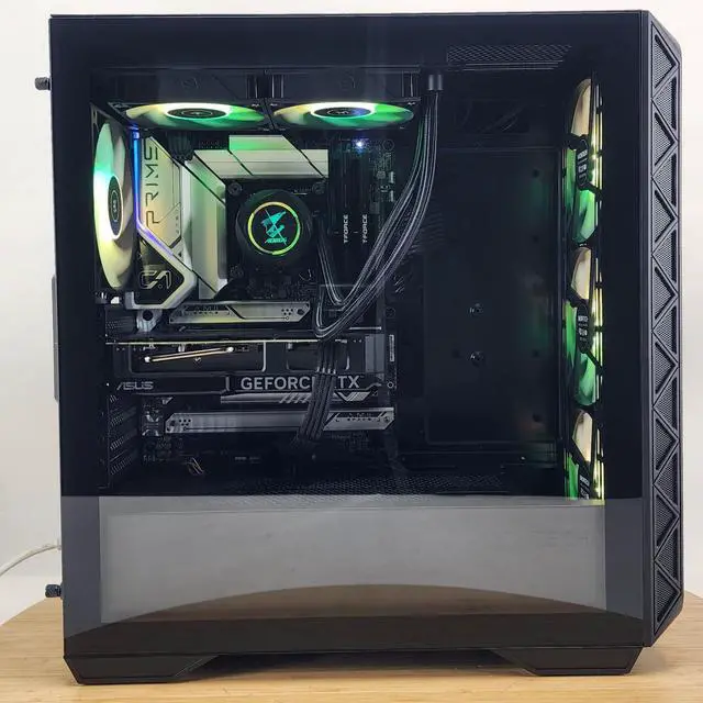 Alt view image 4 of 7 - Gaming PC i5-14400F 16GB RAM 1TB SSD RTX 4060 Ti 16GB Windows 11 Computer