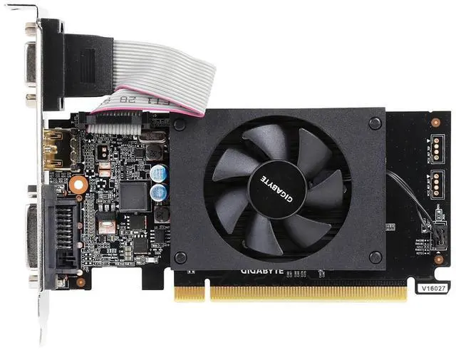 Alt view image 2 of 4 - Gigabyte GeForce GT 710 2GB DDR3 GV-N710D3-2GL Video Graphics Card GPU