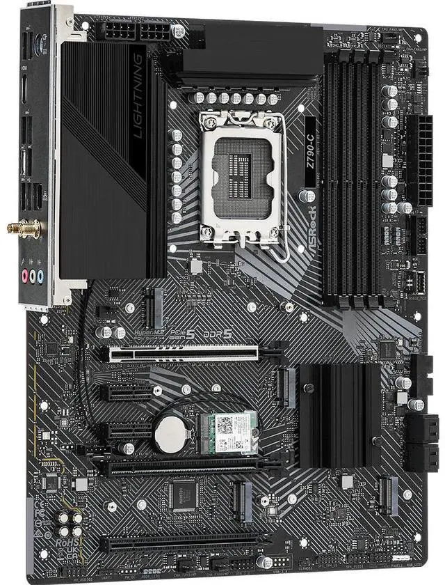 Alt view image 3 of 4 - ASRock Z790-C WIFI Intel LGA 1700 DDR5 ATX Desktop Motherboard B