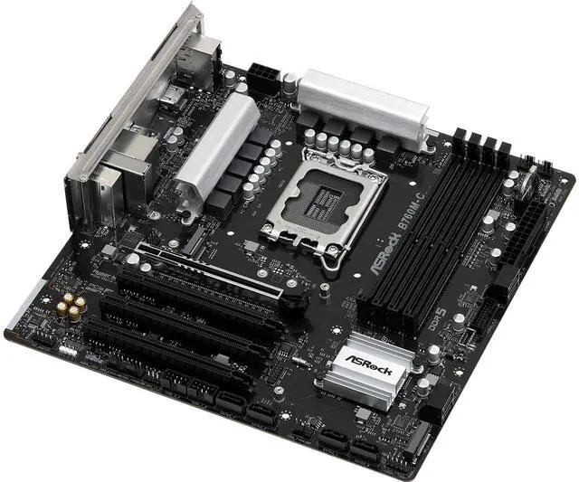 Alt view image 2 of 4 - ASRock B760M-C Intel LGA 1700 DDR5 Micro ATX Desktop Motherboard