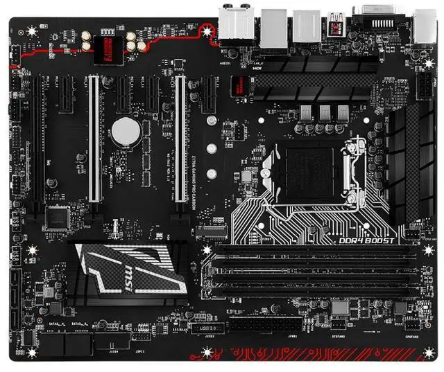Alt view image 2 of 4 - MSI Z170A GAMING PRO CARBON Intel LGA 1151 DDR4 ATX Desktop Motherboard