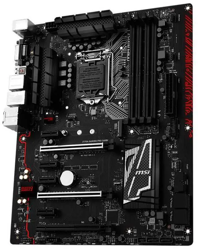Main image of MSI Z170A GAMING PRO CARBON Intel LGA 1151 DDR4 ATX Desktop Motherboard