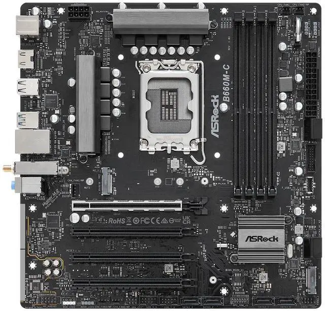 Main image of ASRock B660M-C Intel LGA 1700 DDR4 MicroATX Desktop Motherboard