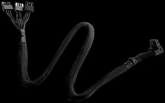 Alt view image 5 of 5 - Cooler Master 650mm 90° 12VHPWR 3X8 PIN TYPE-1 Cable Adapter CMA-NFPC16XXBK1-GL