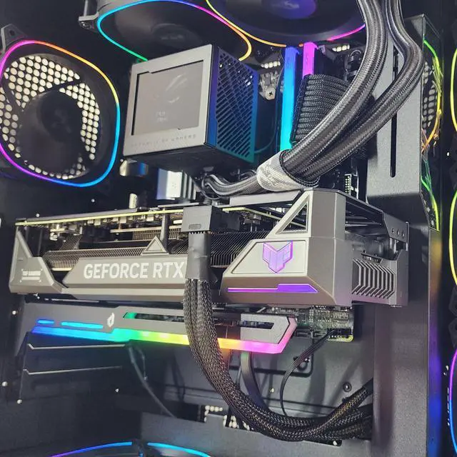 Alt view image 2 of 7 - Gaming PC Ryzen 7 7800X3D 32GB RAM 2TB SSD RTX 4070 Ti 12GB Windows 11