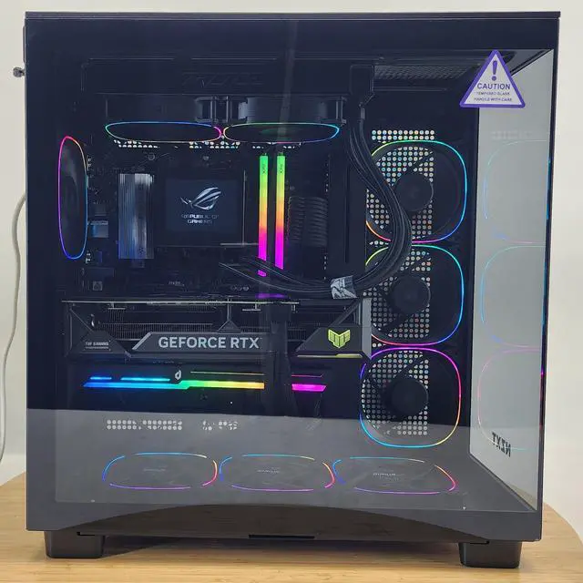 Alt view image 4 of 7 - Gaming PC Ryzen 7 7800X3D 32GB RAM 2TB SSD RTX 4070 Ti 12GB Windows 11