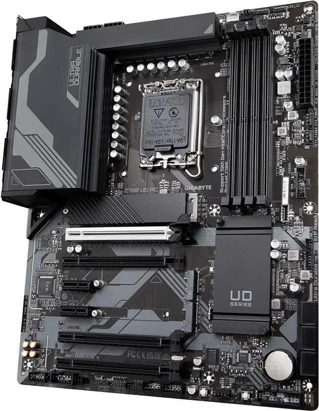 Alt view image 3 of 4 - Gigabyte Z790 UD AC Intel LGA 1700 DDR5 ATX Desktop Motherboard