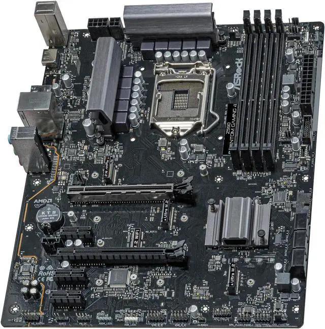 Alt view image 3 of 4 - ASRock Z590 Phantom Gaming 4 LGA 1200 Intel Z590 ATX Intel Desktop Motherboard