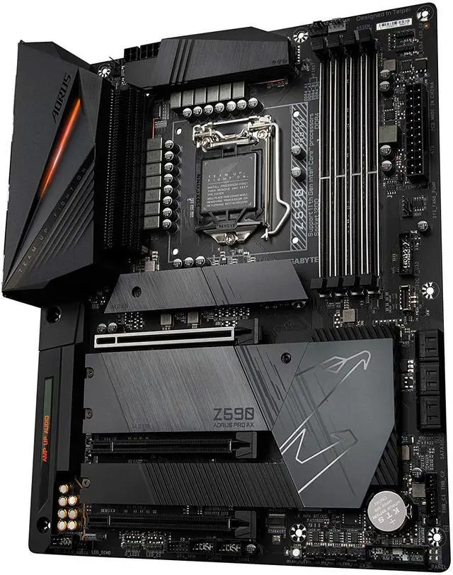 Alt view image 7 of 9 - GIGABYTE Z590 AORUS PRO AX LGA 1200 Intel Z590 ATX Motherboard with 4 x M.2, PCIe 4.0, USB 3.2 Gen2X2 Type-C, Intel WIFI 6, 2.5GbE LAN