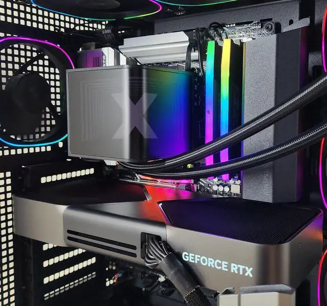 Alt view image 2 of 7 - Gaming PC Ryzen 7 9800X3D 96GB RAM 4TB SSD RTX 5090 32GB Windows 11 Computer