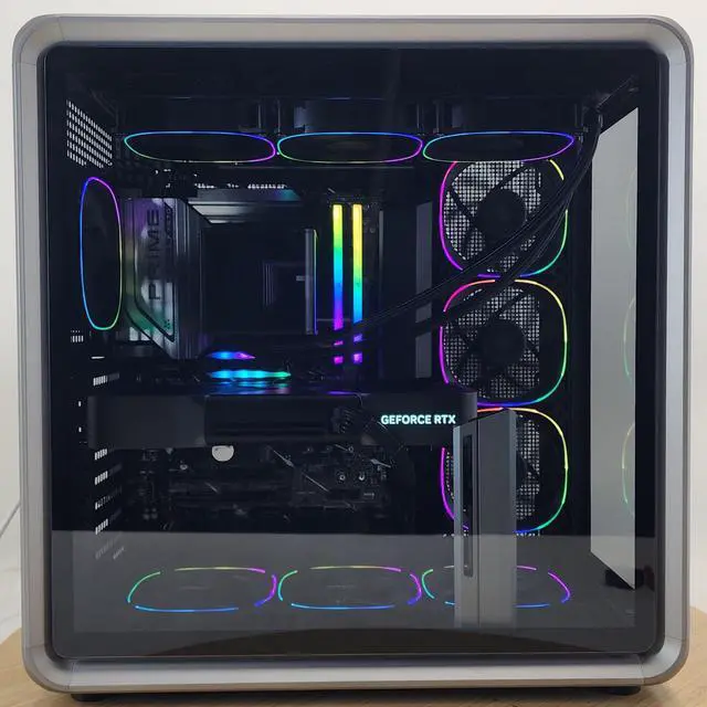 Alt view image 4 of 7 - Gaming PC Ryzen 7 9800X3D 96GB RAM 4TB SSD RTX 5090 32GB Windows 11 Computer