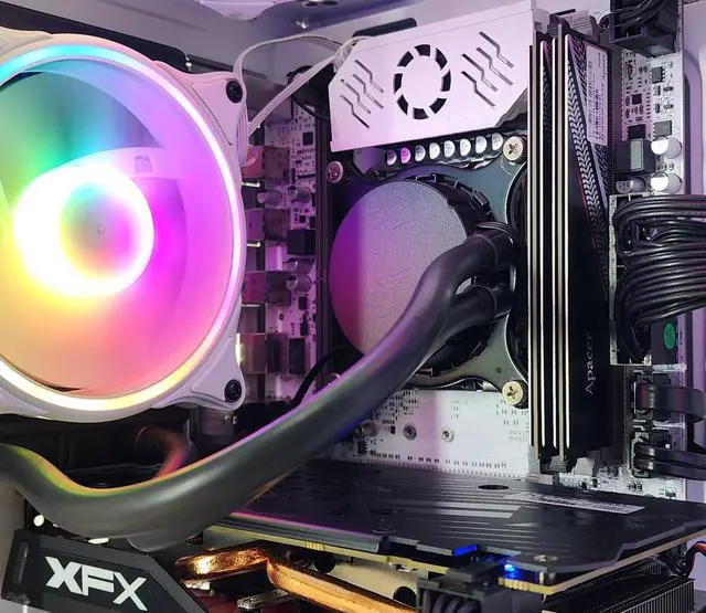 Alt view image 2 of 7 - Gaming PC i7-5930K 16GB RAM 128GB SSD + 1TB HDD RX 580 8GB Windows 11 Computer