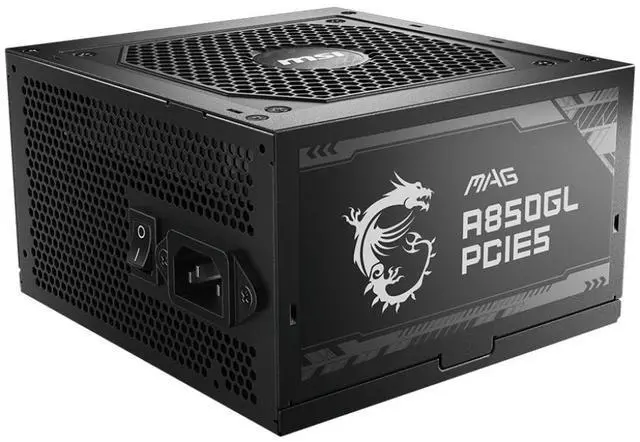 Alt view image 5 of 7 - MSI - MAG A850GL PCIE 5.0, 80 GOLD Fully Modular Gaming PSU, 12VHPWR Cable, ATX 3.0 Compatible, 850W Power Supply