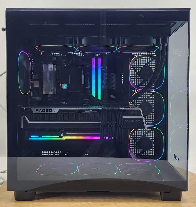 Alt view image 4 of 7 - Gaming PC Ryzen 7 9700X 32GB RAM 2TB SSD RX 7900 XTX 24GB Windows 11 Computer