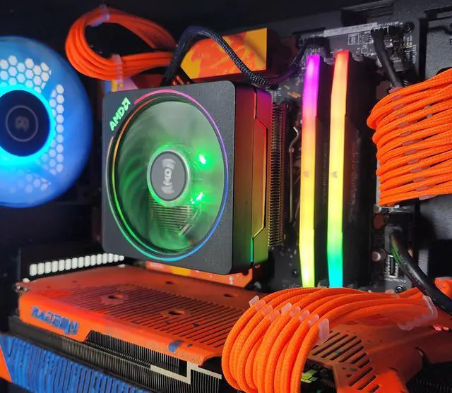 Alt view image 2 of 7 - Gaming PC Ryzen 5 7600X3D 32GB RAM 1TB SSD RX 7800 XT 16GB Windows 11 Computer