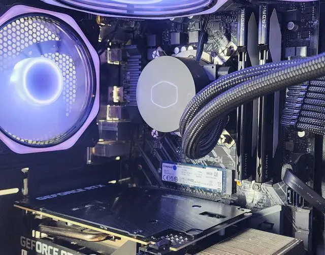 Alt view image 2 of 7 - Gaming PC i7-9700KF 16GB RAM 500GB SSD RTX 3070 8GB Windows 11 Computer