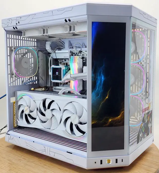 Alt view image 2 of 7 - Gundam Gaming PC Ryzen 7 9800X3D 32GB RAM 2TB SSD RTX 5080 16GB Win11 Computer