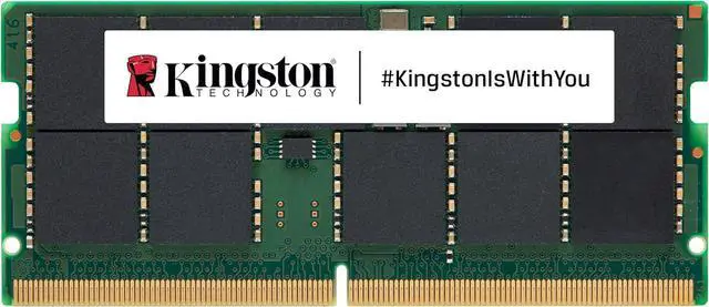 Alt view image 4 of 5 - Kingston 16GB DDR5 SDRAM Memory Module - For Workstation - 16 GB - DDR5-4800/PC5-38400 DDR5 SDRAM - 4800 MHz Single-rank Memory - CL40 - 1.10 V - ECC - Unbuffered - 288-pin - DIMM - KTH-PL548E-16G