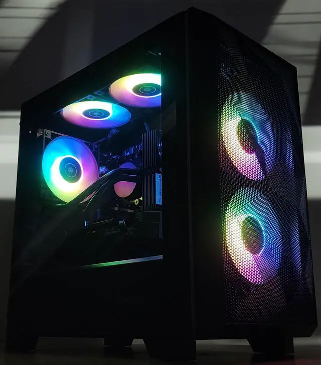 Alt view image 3 of 7 - Gaming PC Ryzen 5 2600X 32GB RAM 512GB SSD+1TB HDD RTX 2060 12GB Win 11 Computer