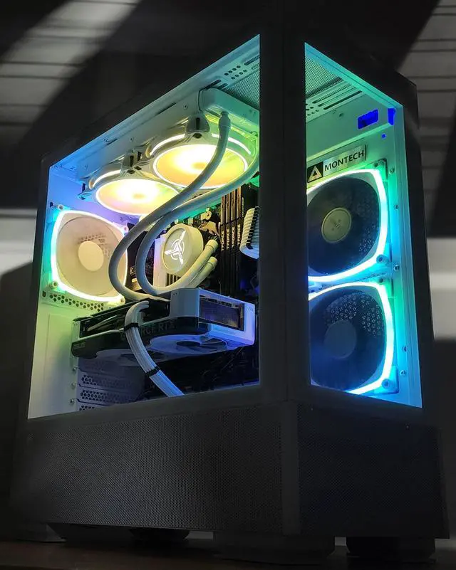 Alt view image 3 of 7 - Gaming PC Ryzen 7 7700 32GB RAM 1TB SSD RTX 4060 Ti 8GB Windows 11 Computer