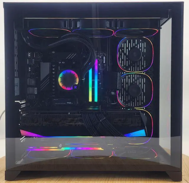 Alt view image 4 of 7 - Gaming PC Ryzen 7 7800X3D 32GB RAM 2TB SSD RX 9070 XT 16GB Windows 11 Computer