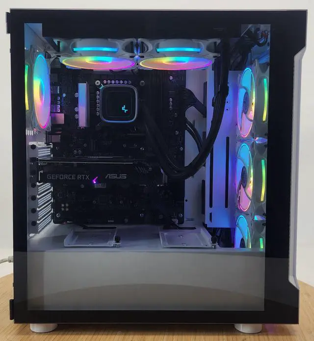 Alt view image 4 of 7 - Gaming PC i5-12600KF 16GB RAM 1TB SSD RTX 3060 8GB Windows 11 Computer