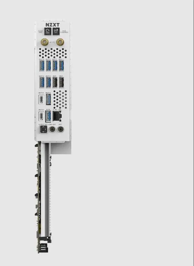 Alt view image 3 of 3 - NZXT N9 X870E White AMD X870E AM5 ATX DDR5 Desktop Motherboard