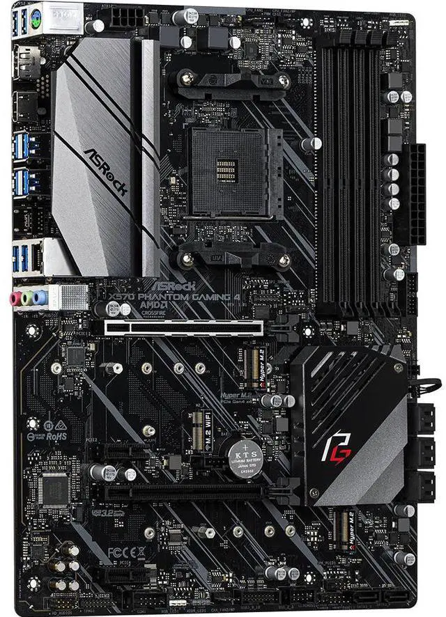 Alt view image 2 of 4 - ASRock X570 PHANTOM GAMING 4 AMD Socket X570 AM4 ATX M.2 Desktop Motherboard B