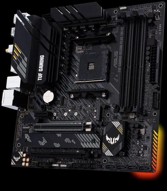 Alt view image 3 of 4 - ASUS TUF GAMING B550M-PLUS (WI-FI) AMD B550 AM4 MicroATX Desktop Motherboard B