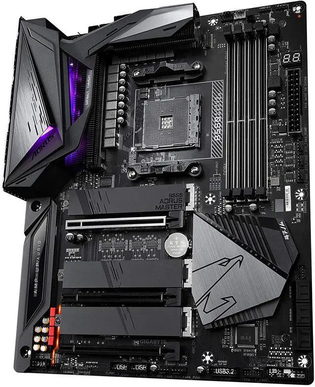 Alt view image 10 of 12 - GIGABYTE B550 AORUS MASTER AM4 AMD B550 ATX Motherboard with Triple M.2, SATA 6Gb/s, USB 3.2 Gen 2, WIFI 6, 2.5 GbE LAN, PCIe 4.0