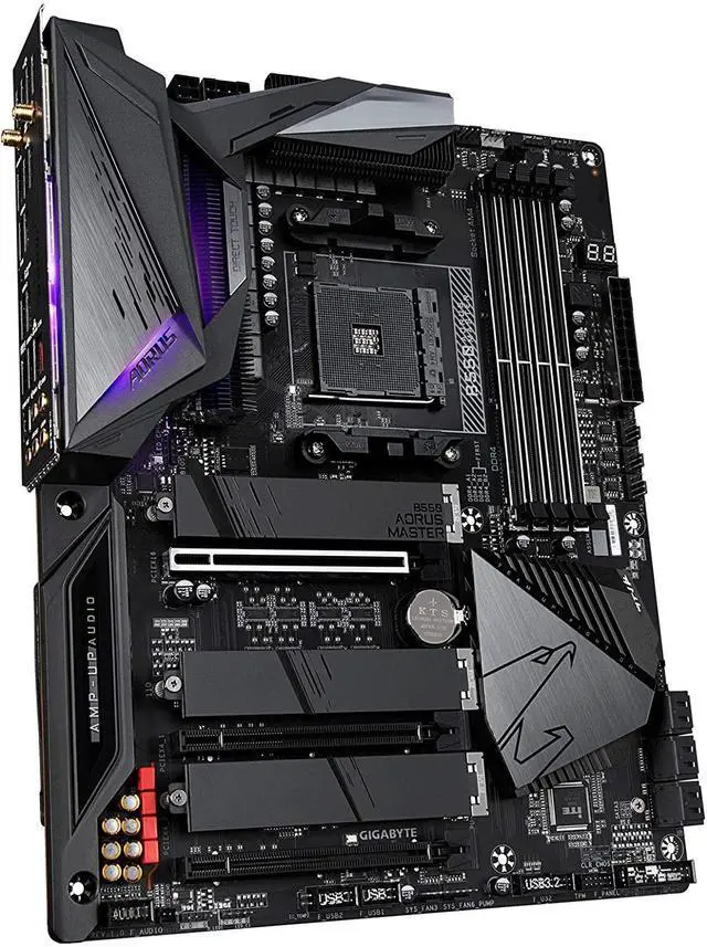 Alt view image 11 of 12 - GIGABYTE B550 AORUS MASTER AM4 AMD B550 ATX Motherboard with Triple M.2, SATA 6Gb/s, USB 3.2 Gen 2, WIFI 6, 2.5 GbE LAN, PCIe 4.0