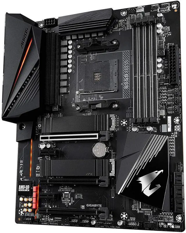 Alt view image 9 of 11 - GIGABYTE B550 AORUS PRO AC AM4 AMD B550 ATX Motherboard with Dual M.2, SATA 6Gb/s, USB 3.2 Gen 2, Intel 802.11ac, 2.5 GbE LAN, PCIe 4.0
