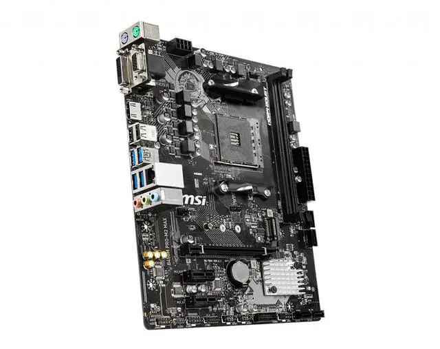 Alt view image 7 of 9 - MSI B450M PRO-M2 MAX AM4 AMD B450 USB3.2 Gen1 MicroATX Motherboard