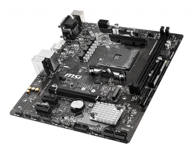 Alt view image 8 of 9 - MSI B450M PRO-M2 MAX AM4 AMD B450 USB3.2 Gen1 MicroATX Motherboard
