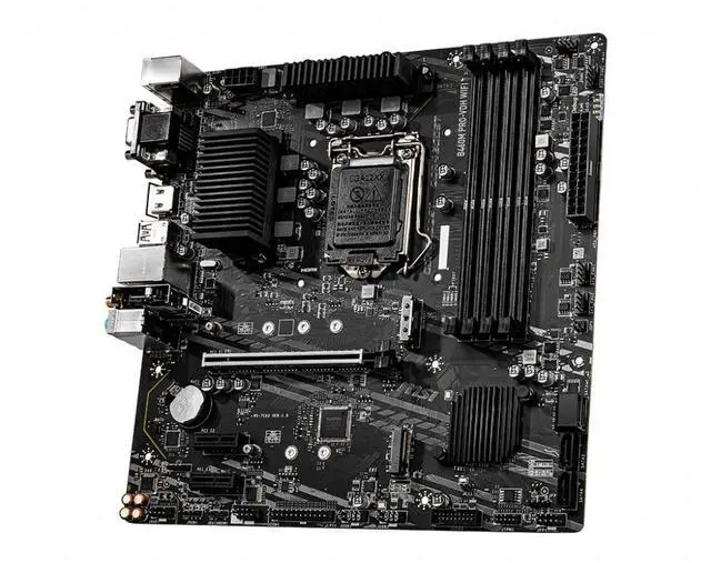 Alt view image 7 of 9 - MSI B460M PRO-VDH WIFI LGA 1200 Intel B460 SATA 6Gb/s Micro ATX Intel Motherboard