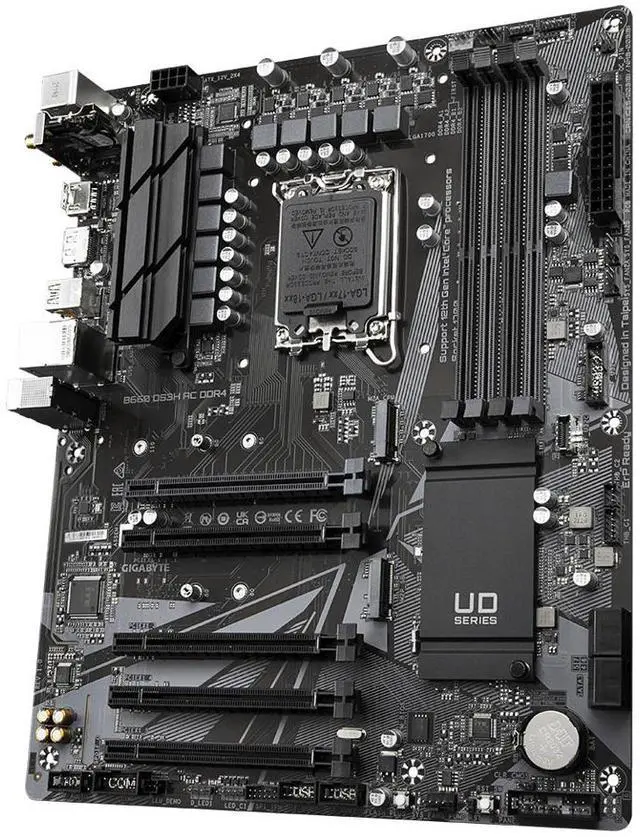 Alt view image 2 of 4 - GIGABYTE B660 DS3H AC DDR4-Y1 Intel LGA 1700 B660 ATX M.2 Desktop Motherboard A
