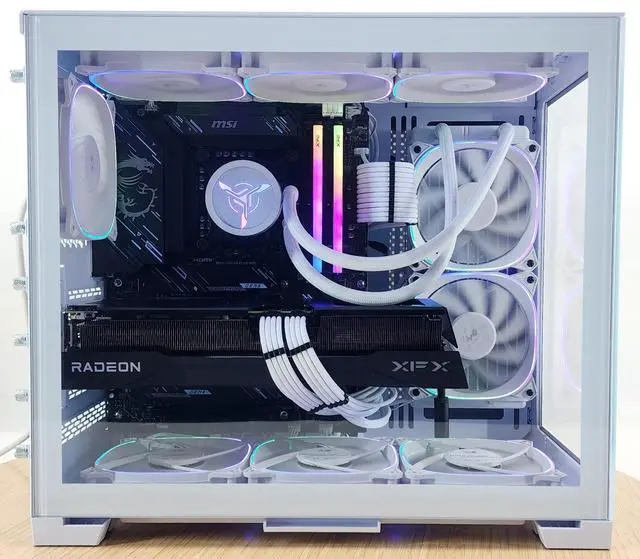 Alt view image 4 of 7 - Gaming PC Ultra 7 265K 32GB RAM 1TB SSD RX 9070 XT 16GB Windows 11 PC