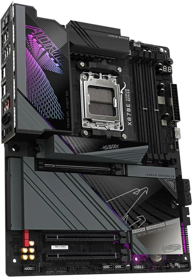 Alt view image 7 of 8 - GIGABYTE X870E AORUS MASTER AM5 LGA 1718, ATX, DDR5, 4x M.2, PCIe 5.0, USB4, Wi-Fi 7, 5GbE LAN, EZ-Latch