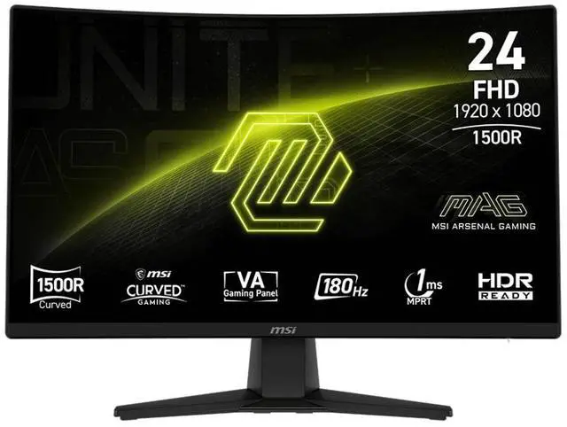 Main image of MSI MAG 242C VA 24" 1920 x 1080 180Hz 1ms Gaming Monitor
