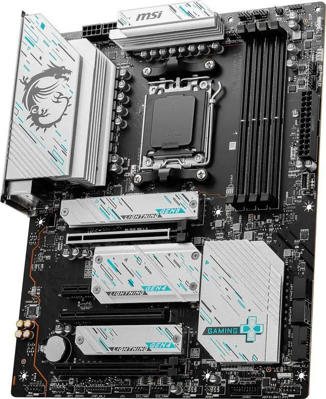 Alt view image 7 of 9 - MSI X670E GAMING PLUS WIFI AM5 AMD Ryzen 7000 SATA 6Gb/s ATX DDR5   4x M.2  2.5Gbps LAN  AMD Wi-Fi 6E Bluetooth Motherboards - AMD