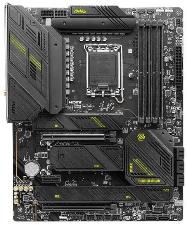 Alt view image 5 of 8 - MSI MAG Z790 TOMAHAWK MAX WIFI LGA 1700(14th,13th,12th Gen) DDR5 ATX 8x SATA 6G  4x M.2  Wi-Fi 7  Bluetooth 2.5Gbps LAN Motherboard